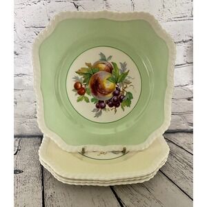 4 Vintage Johnson Bros Old English/California Fruits 7 1/2" Plates
